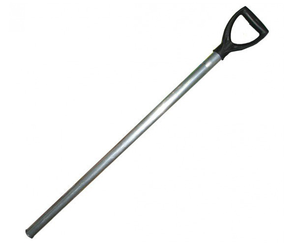 Черенок алюминиевый (диаметр - 30 мм, L - 1000 мм) с V-образной ручкой