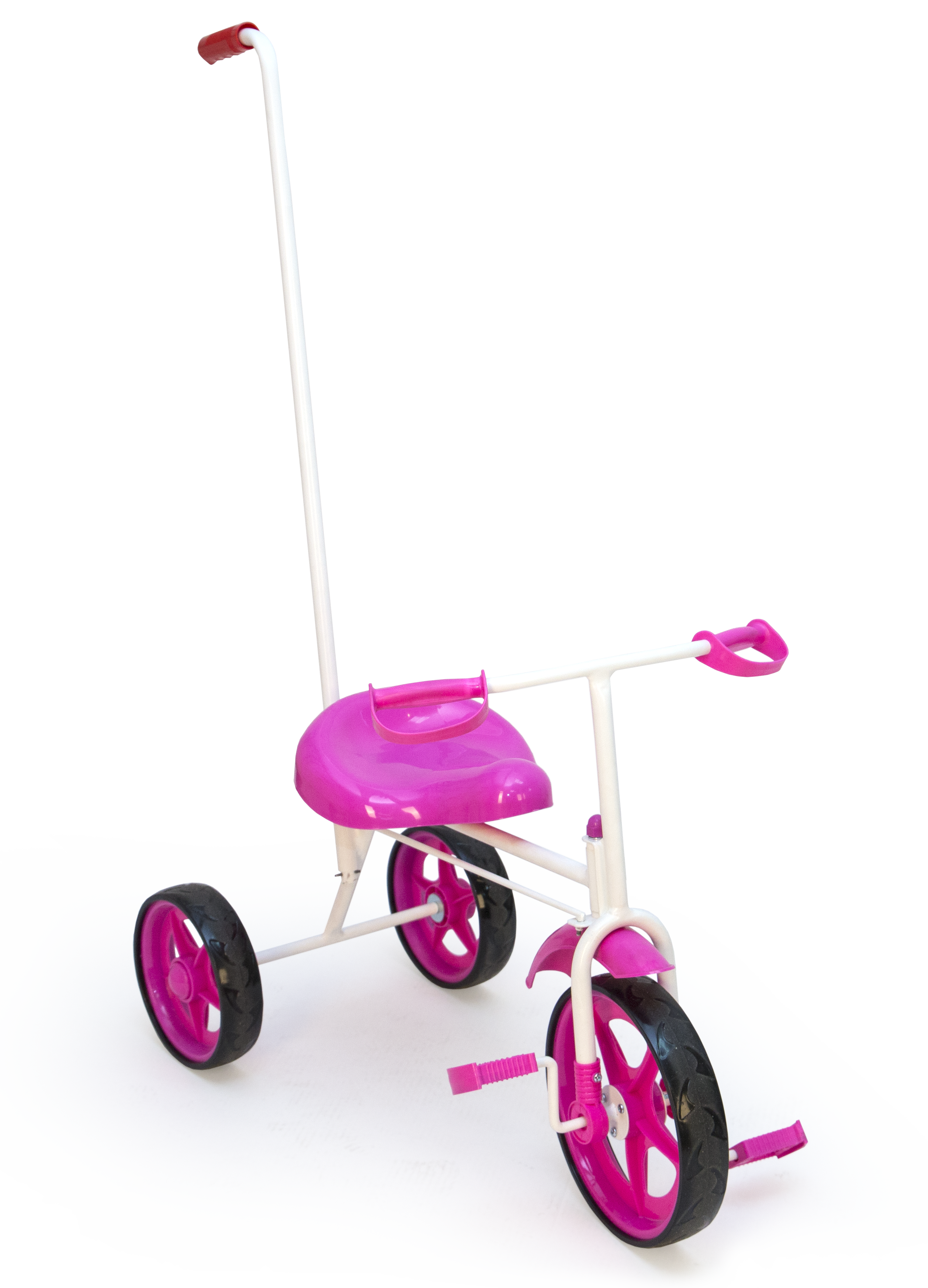 Велосипед BUMER AbsoluteChampion трехколесный с держателем розовый (опт, 3 шт в коробе)