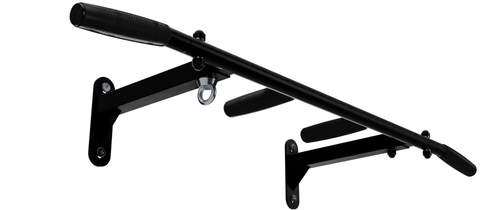 Турник Аполлон черный (с черными ручками) разборный с узким хватом