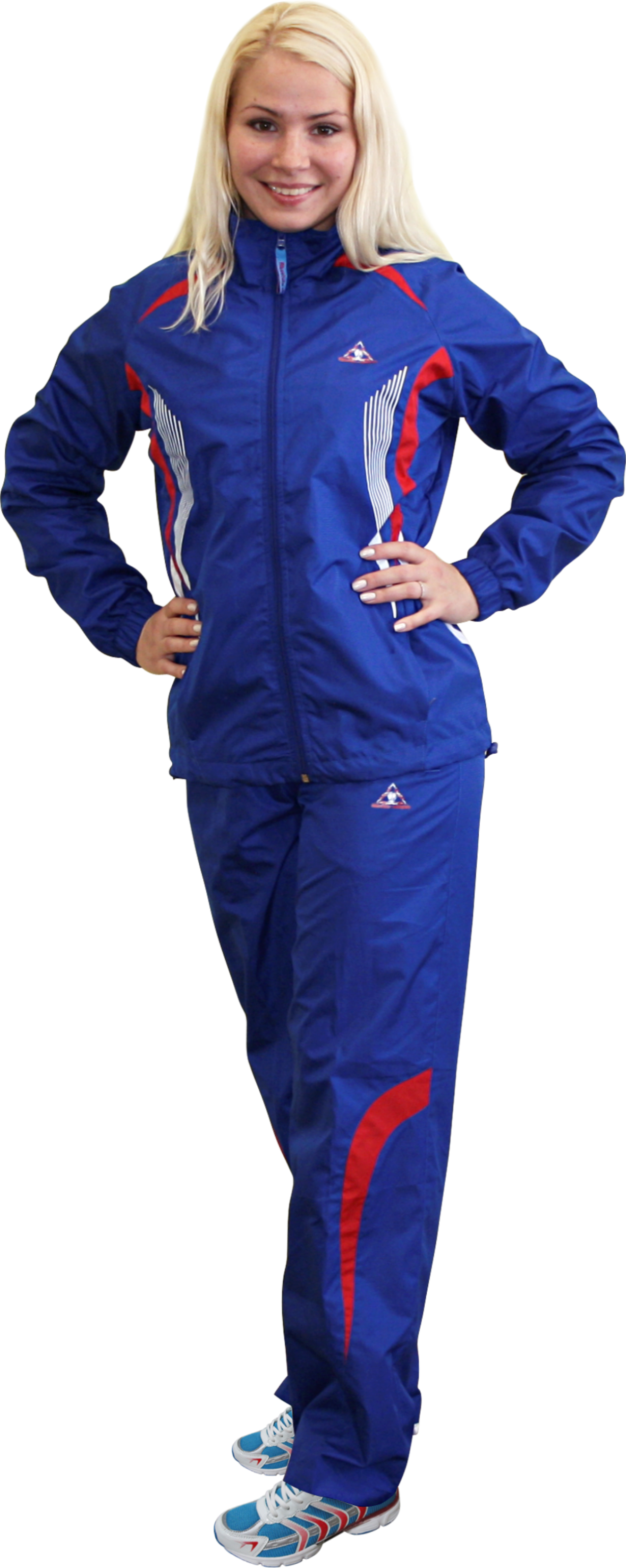 Куртка спортивная Abch жен WTS-Y2843L цв ROYAL/RED/WHITE р.42