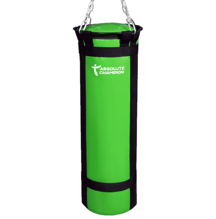 Мешок боксерский Стандарт плюс 20кг черно-салатовый