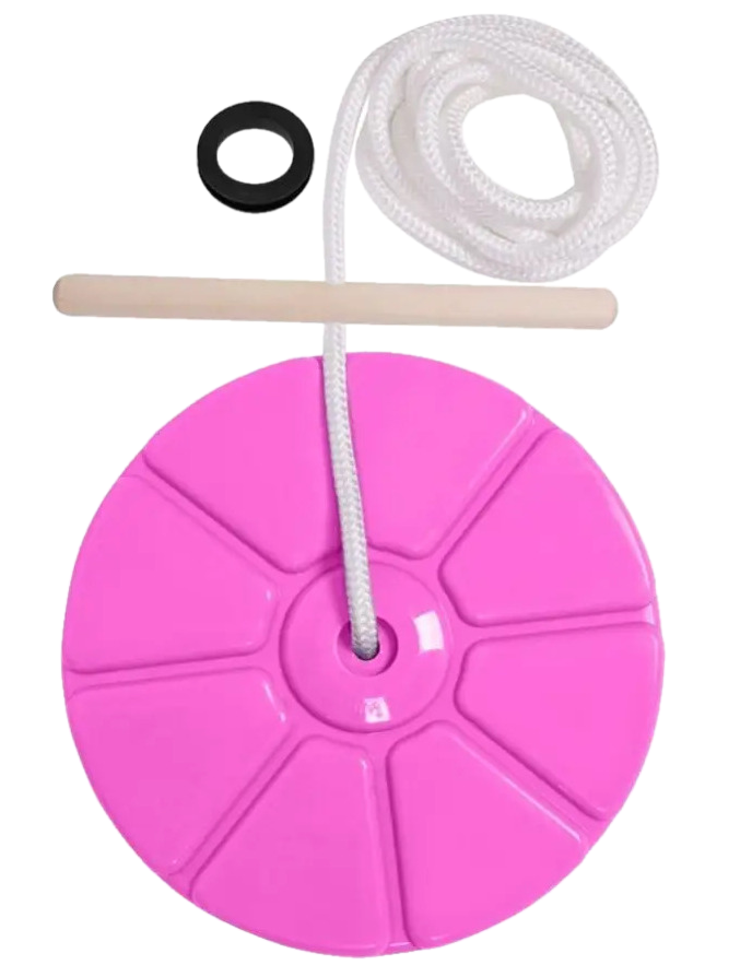 Тарзанка Будущий Чемпион (тарзанка с деревянной ручкой) розовый