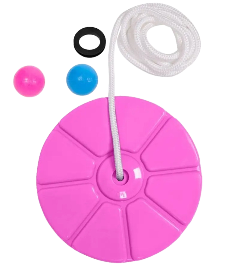 Тарзанка Маленький Чемпион (с упорами) розовый