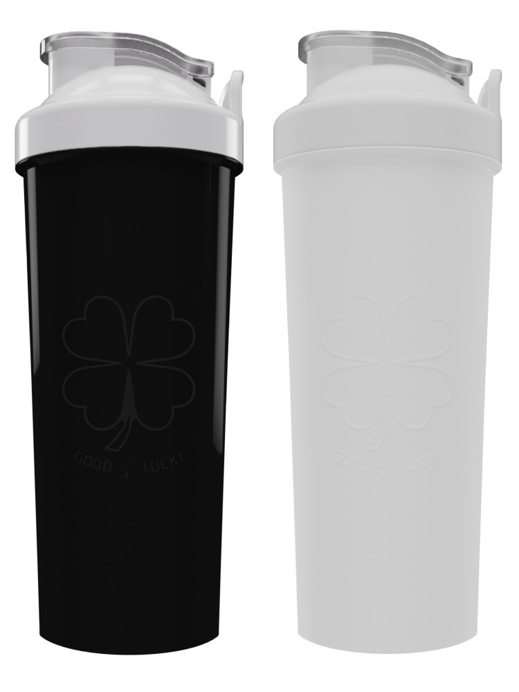 Набор Бутылок для воды 600мл.2шт (белый+черный)